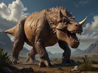 Fototapeta premium t rex dinosaur,tyrannosaurus dinosaur 3d render