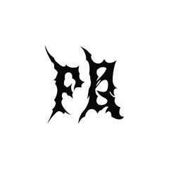 FQ monogram logo design letter text name symbol monochrome logotype alphabet character simple logo