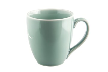 Empty beige coffee ceramic cup