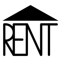 Real Estate. Real Estate Rent vector icon illustration