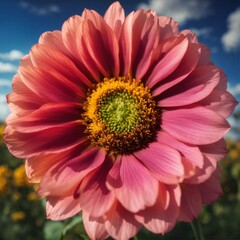 close up flower view