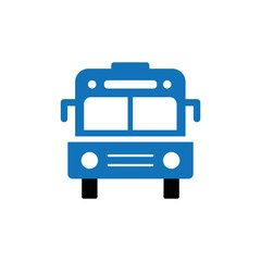 bus icon illustration flat