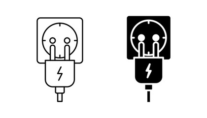 Electrical Socket Icon Sign