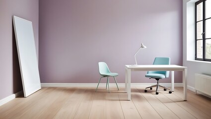 Frame mockup single vertical ISO A paper size. nterior mockup Apartment background