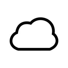 Cloud weather icon signage logo template design trendy.