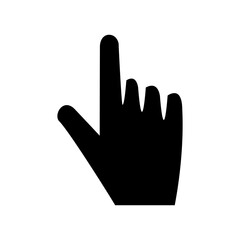 Finger icon logo template design trendy.