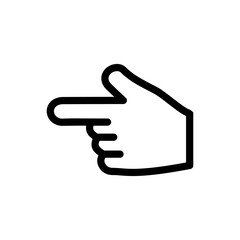 Finger icon logo template design trendy.