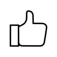 Thumb up icon logo template design trendy.