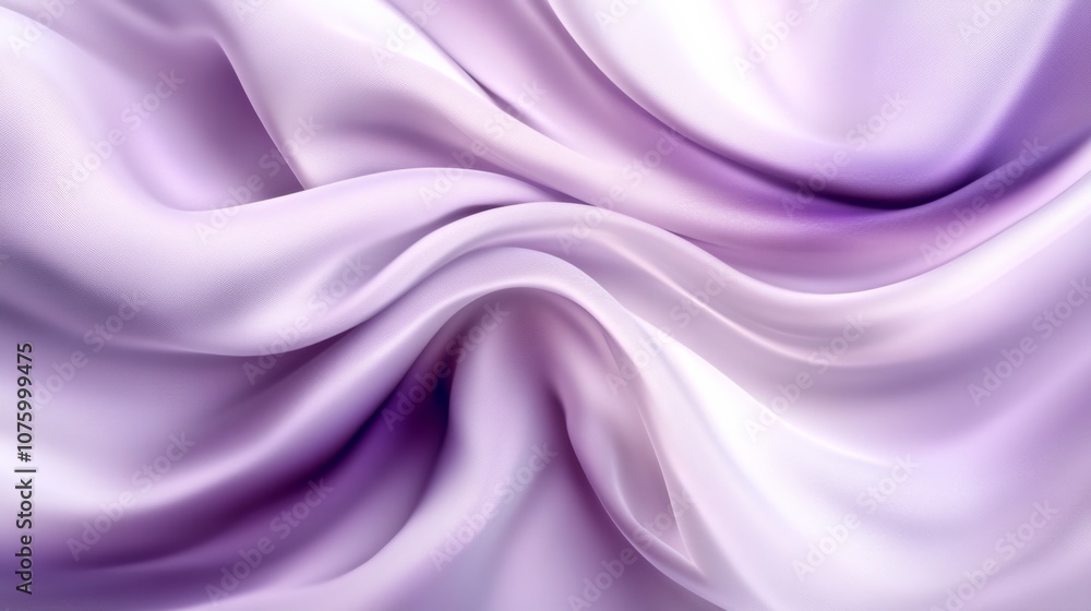 Poster elegant and sophisticated purple and white abstract fabric background with flowing texture and subtl
