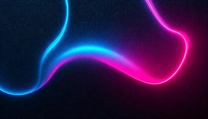 Dynamic abstract design with a fluid pink and blue gradient against a dark background