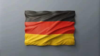 Obraz premium Waving German Flag with Black, Red, and Yellow Stripes