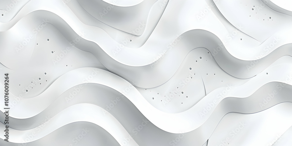 Poster white seamless background with a wavy pattern