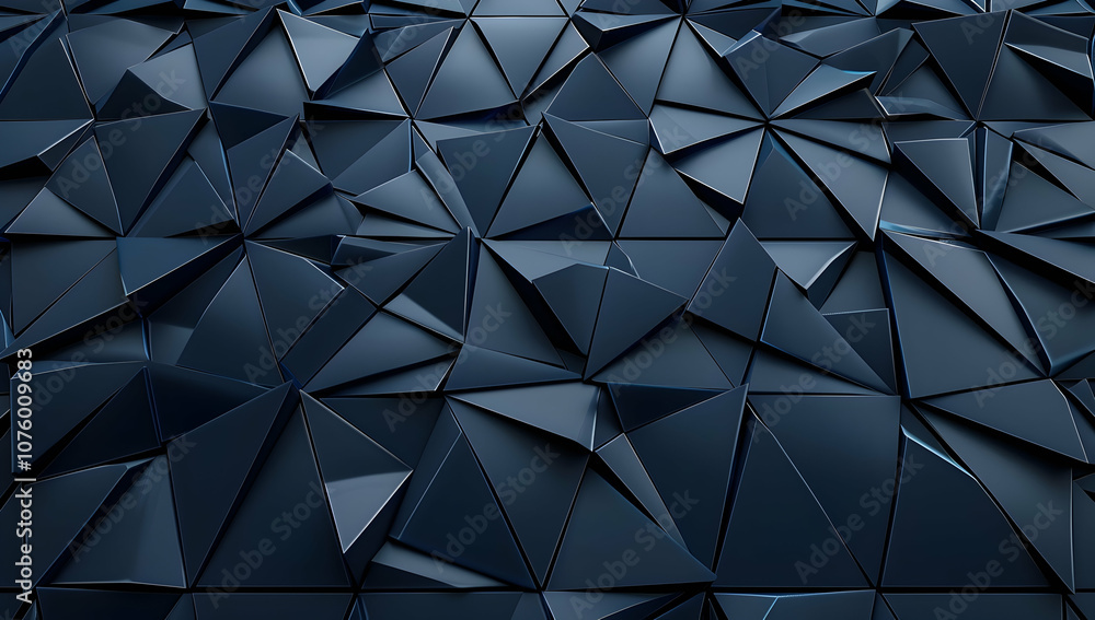 Aufkleber dark navy blue background with a triangular pattern