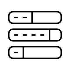 load data icon with thin style, perfect for user interface projects