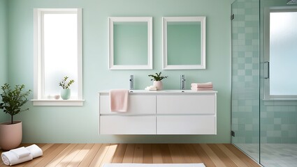 Frame mockup, ISO A paper size. Living room wall poster mockup