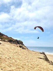 paraglider in the sky