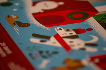Picture of illustrated dog for winter