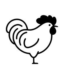 Fototapeta premium illustration of a rooster