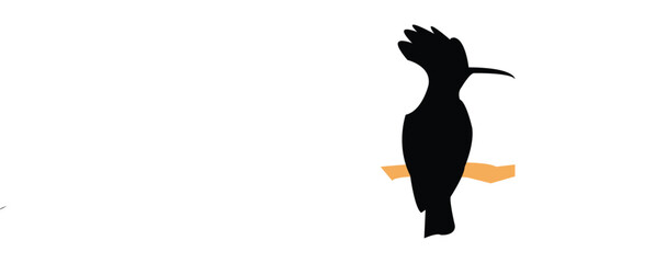 Eurasian Hoopoe Bird Silhouette And Vector Illustration.  © Syed Zakir Hossen