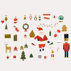 christmas icons set
set of chritsmas icons
chritsmas elements set of icons vectors