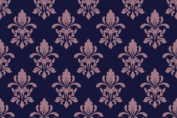 Geometric ethnic oriental ikat pattern traditional Design for background,carpet,wallpaper,clothing,wrapping,Batik,fabric,Vector illustration.embroidery style.