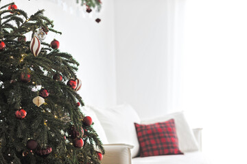 Red Christmas Decor Collection. Home Interior