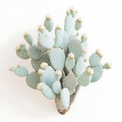 Cactus isolated on a white background, close up