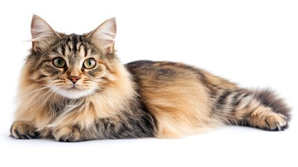 Obraz premium Adorable Fluffy Cat Portrait