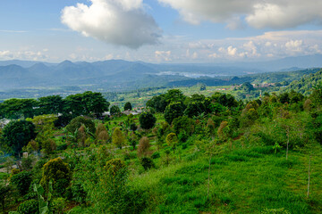 beautiful view during the day and taken at high altitude