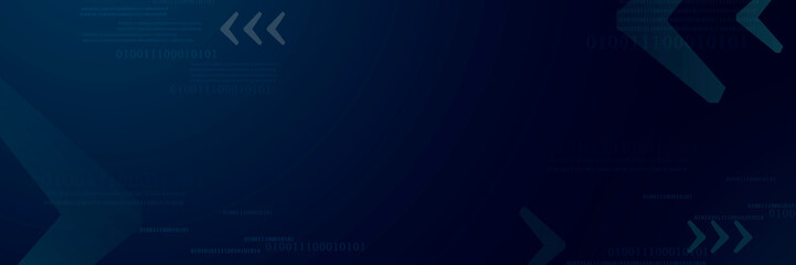 Several bold, bright blue arrows and numeric digits scattered randomly on a deep blue background.