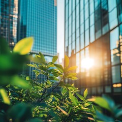 Sustainable practices and vibrant greenery shape the future of energy.