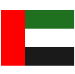 Illustration vector graphic of the United Arab Emirates flag