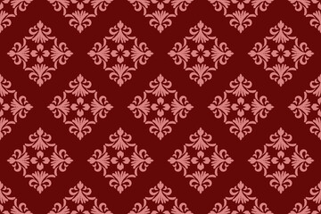 Geometric ethnic oriental ikat pattern traditional Design for background,carpet,wallpaper,clothing,wrapping,Batik,fabric,Vector illustration.embroidery style.