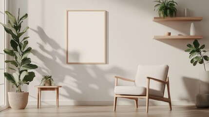 Fototapeta premium Minimalist Living Room Design