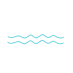 Water wave sea wave Zigzag line Water logo symbol vector 
