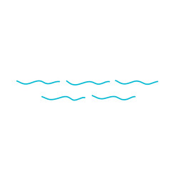 Water wave sea wave Zigzag line Water logo symbol vector 