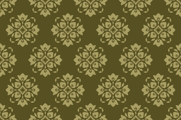 Geometric ethnic oriental ikat pattern traditional Design for background,carpet,wallpaper,clothing,wrapping,Batik,fabric,Vector illustration.embroidery style.