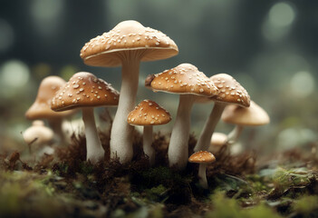 plant vector forest flower yellow abstract drug organic hallucinogen fractal dimensional illustration created art raw vegan mushroom autumn set champignon icon intelligence vegetable  