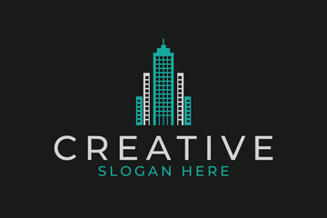 Fototapeta premium Creative large building logo