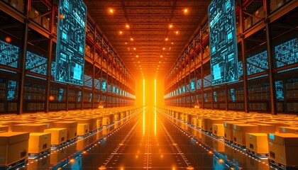 Fototapeta premium background with glowing lights