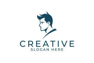 attractive man logo
