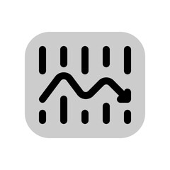 business drop icon with bulk style, perfect for user interface projects