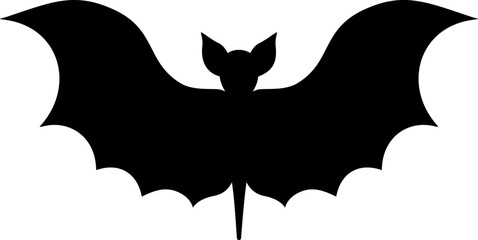 Spooky abstract bat silhouette perfect for Halloween themed designs. This detailed and eerie silhouette ideal for adding a touch of mystery and charm to your creative projects. 