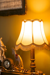 Merry Christmas and Happy New Year! Festive Christmas scene with vintage deocration