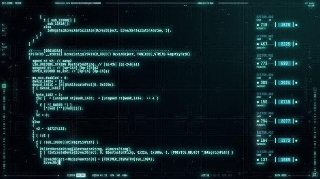 Advanced HUD interface. Blue future head up display screen, Digital technology background concept