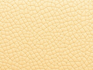 Close-up of beige leather texture with prominent grain and pattern, closeup, texture