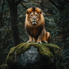 Obraz premium lion in the zoo