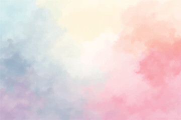 Soft Pastel Watercolor Background Illustration
