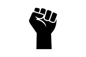 Raised Fist Symbol | isolated vector illustration on white background