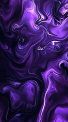 Obraz premium A vibrant abstract design featuring swirling purple hues and fluid shapes.